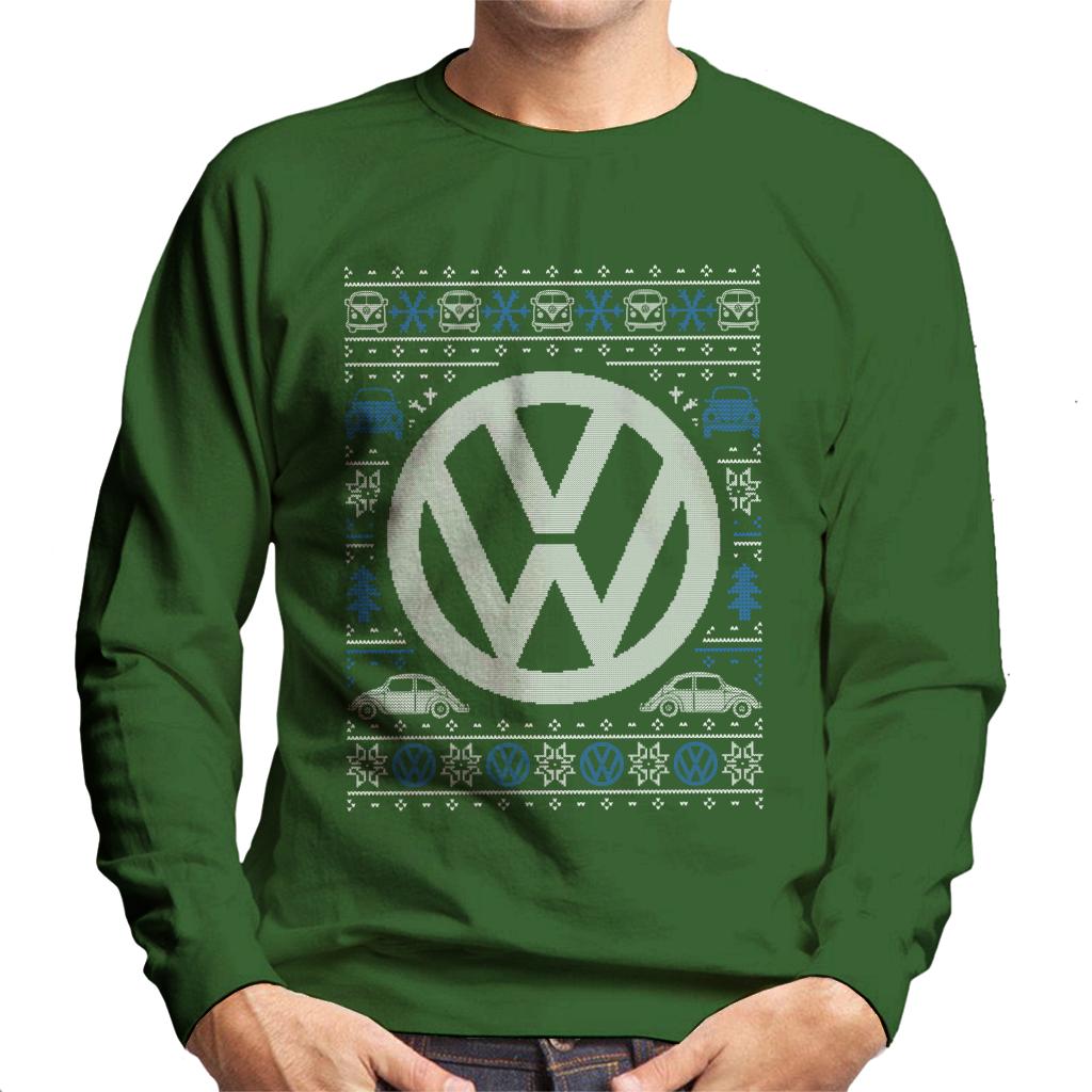 Volkswagen Christmas Festive Logo Men's Sweatshirt product image 4