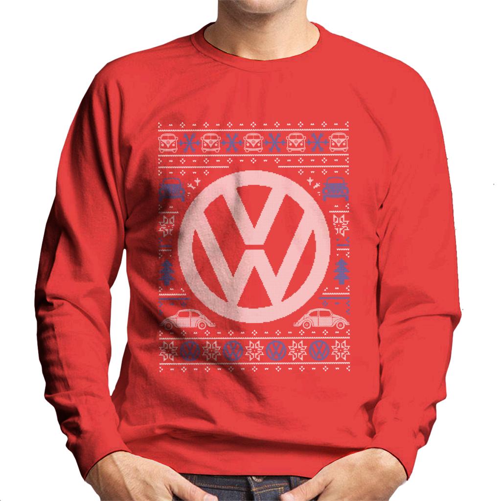 Volkswagen Christmas Festive Logo Men's Sweatshirt product image 6