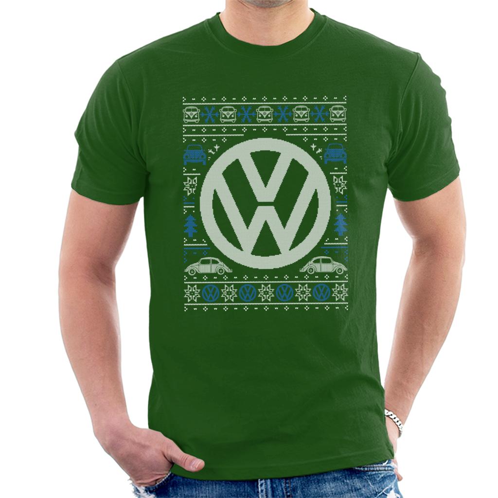 Volkswagen Christmas Festive Logo Men's T-Shirt product image 4