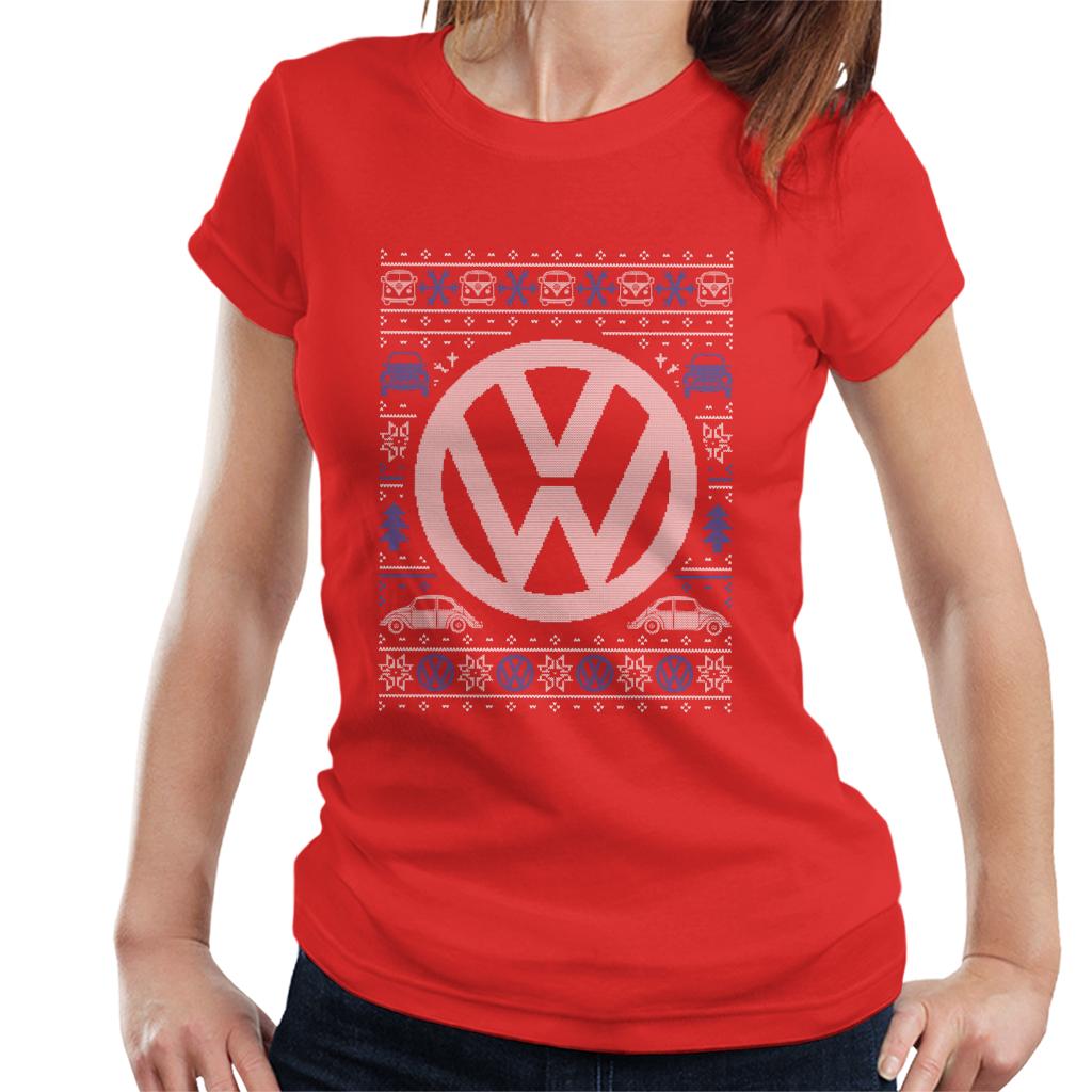 Volkswagen Christmas Festive Logo Women's T-Shirt product image 6