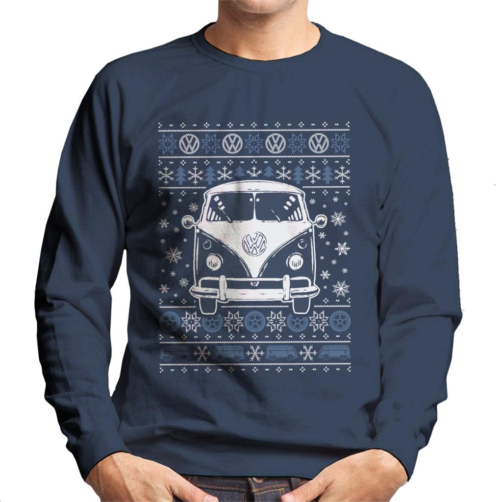 Volkswagen Type 2 Camper Christmas Knit Men's Sweatshirt product image 4