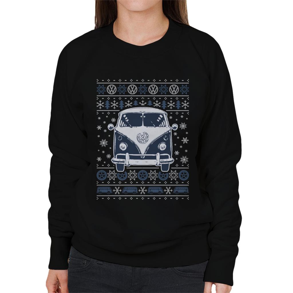 Volkswagen Type 2 Camper Christmas Knit Women's Sweatshirt product image 1