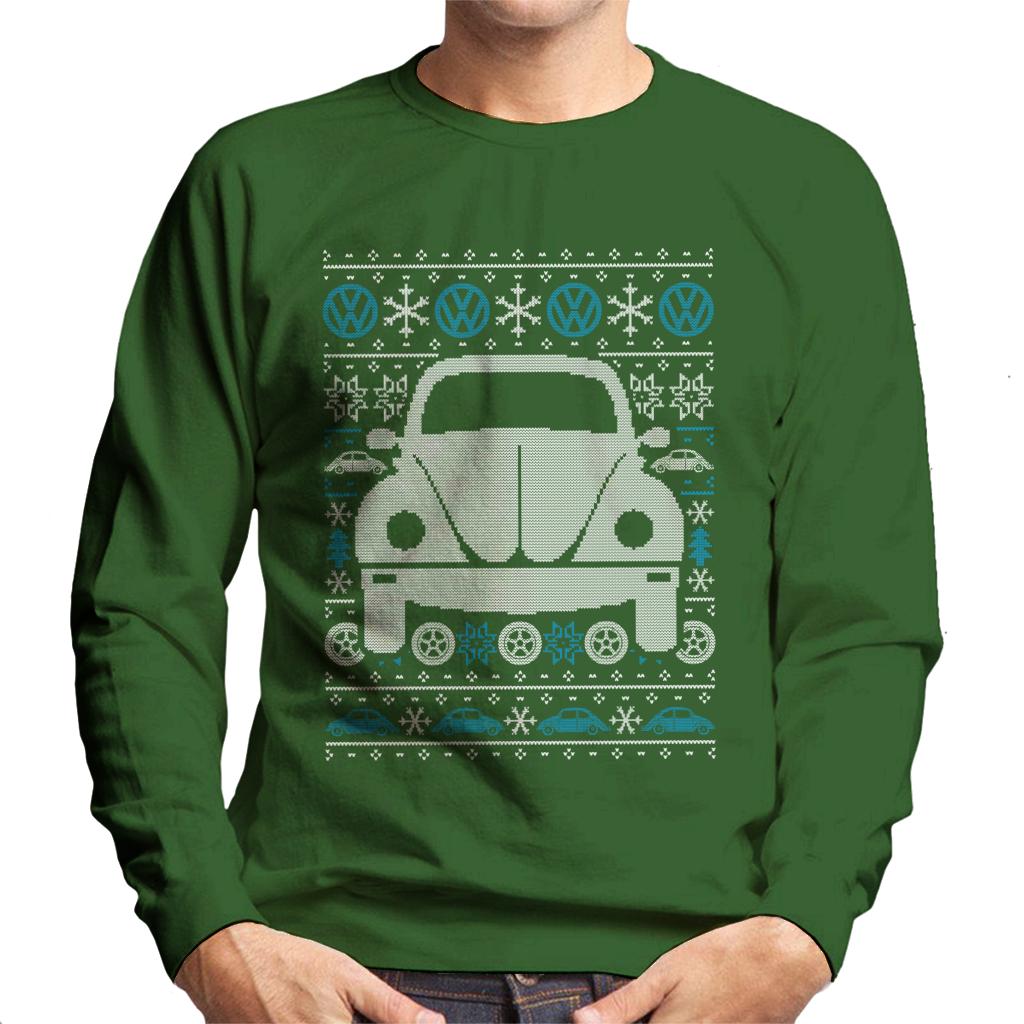 Volkswagen Christmas Beetle Festive Pattern Men's Sweatshirt product image 8
