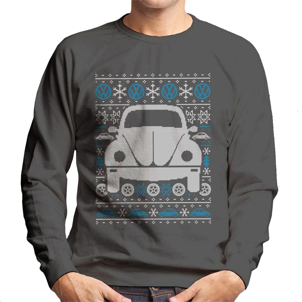 Volkswagen Christmas Beetle Festive Pattern Men's Sweatshirt product image 4