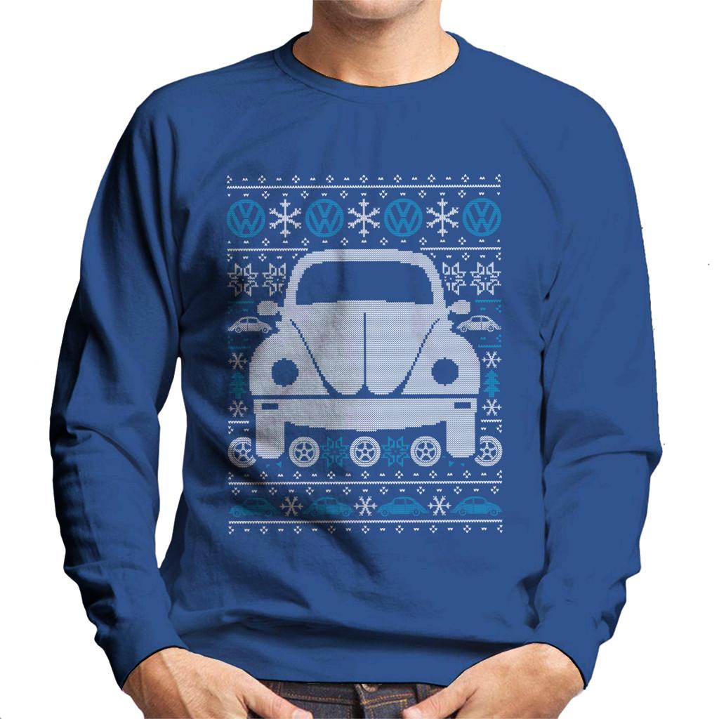 Volkswagen Christmas Beetle Festive Pattern Men's Sweatshirt product image 6