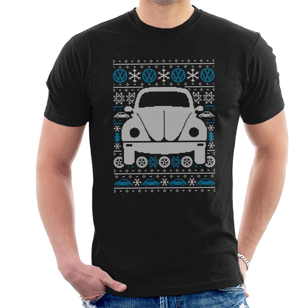 Volkswagen Christmas Beetle Festive Pattern Men's T-Shirt product image 1