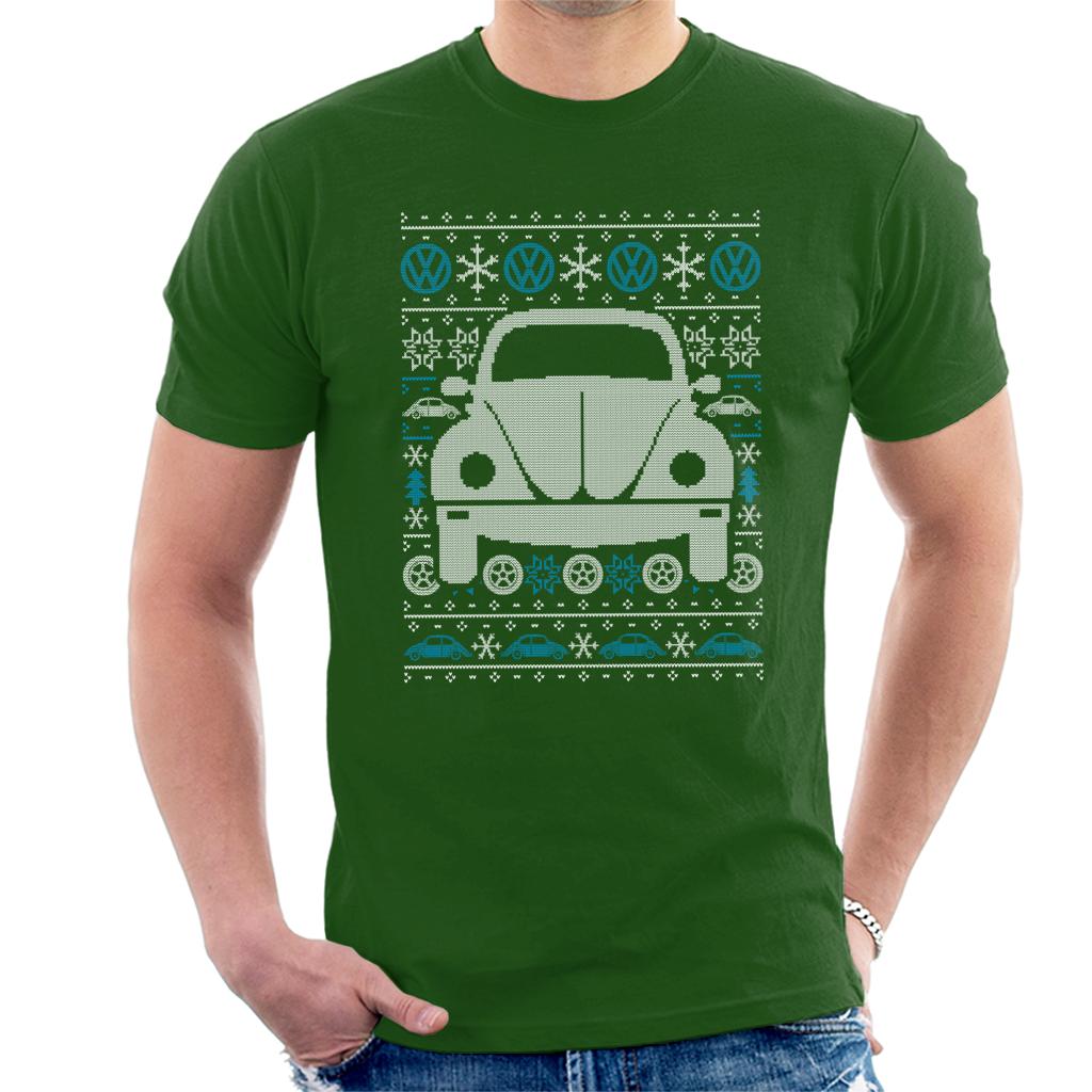 Volkswagen Christmas Beetle Festive Pattern Men's T-Shirt product image 8
