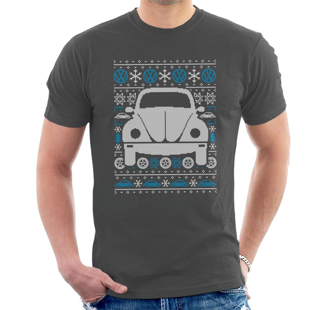 Volkswagen Christmas Beetle Festive Pattern Men's T-Shirt product image 4