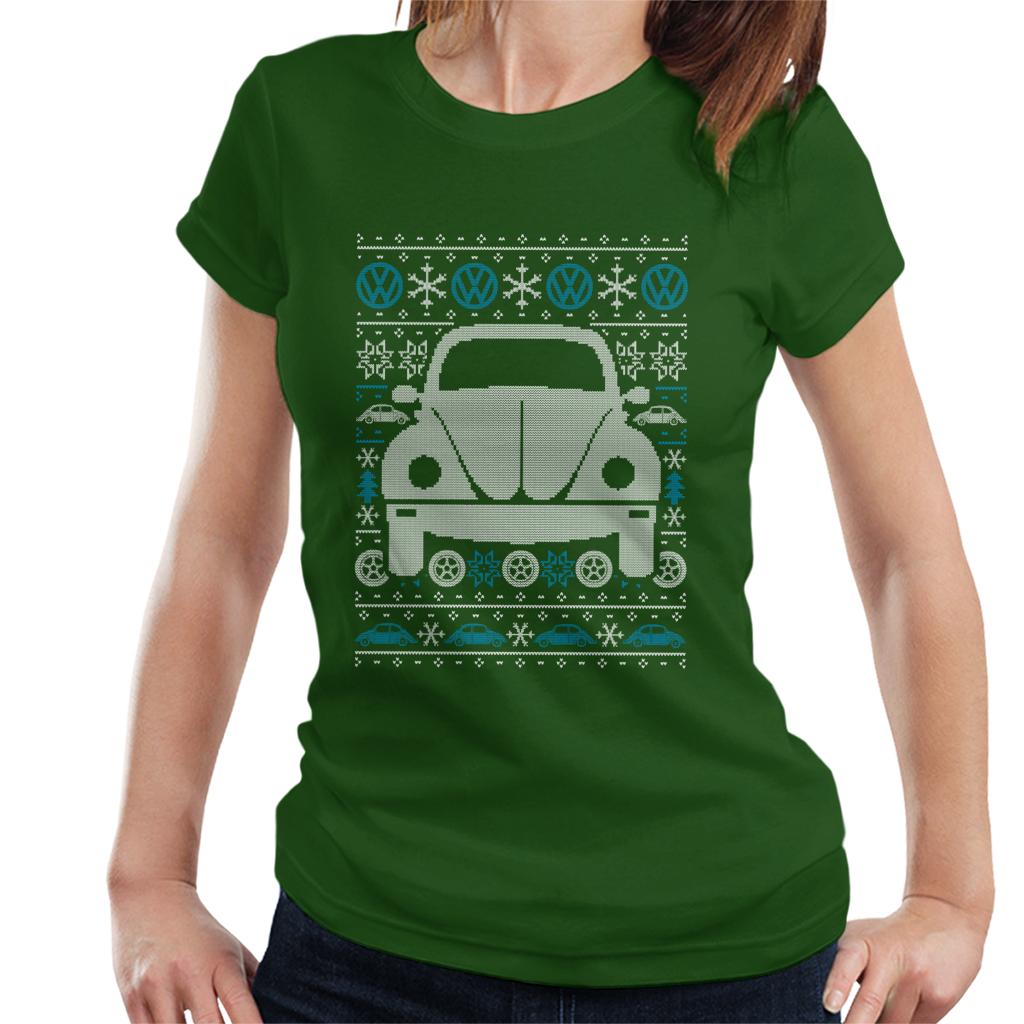 Volkswagen Christmas Beetle Festive Pattern Women's T-Shirt product image 8