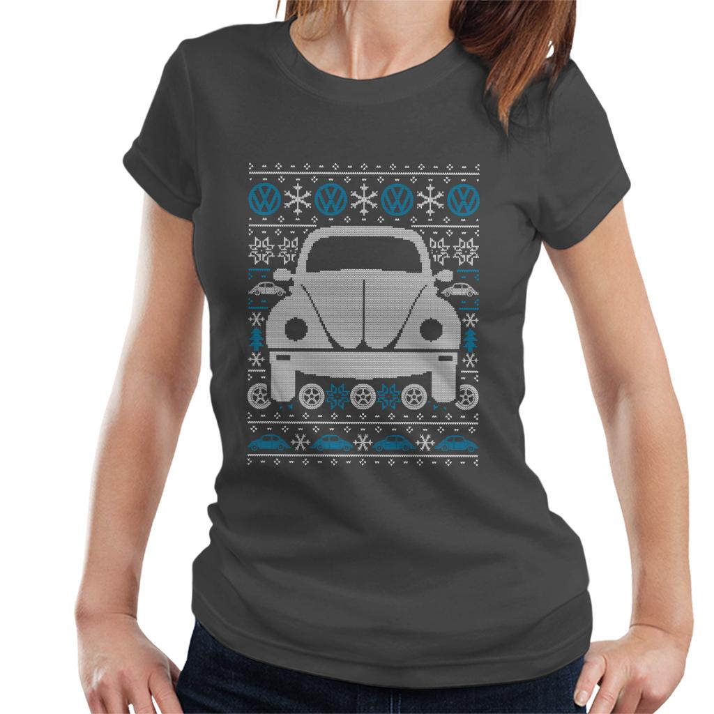 Volkswagen Christmas Beetle Festive Pattern Women's T-Shirt product image 4