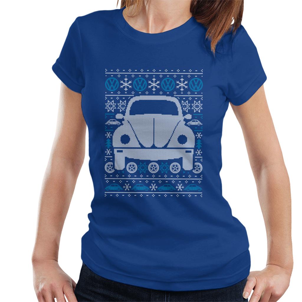 Volkswagen Christmas Beetle Festive Pattern Women's T-Shirt product image 6