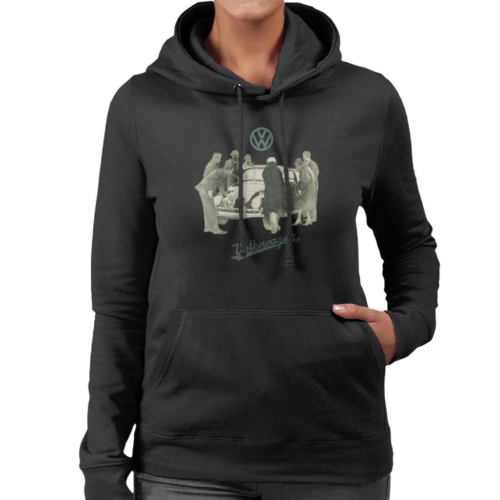 Volkswagen Beetle Gathering Women's Hooded Sweatshirt product image 1