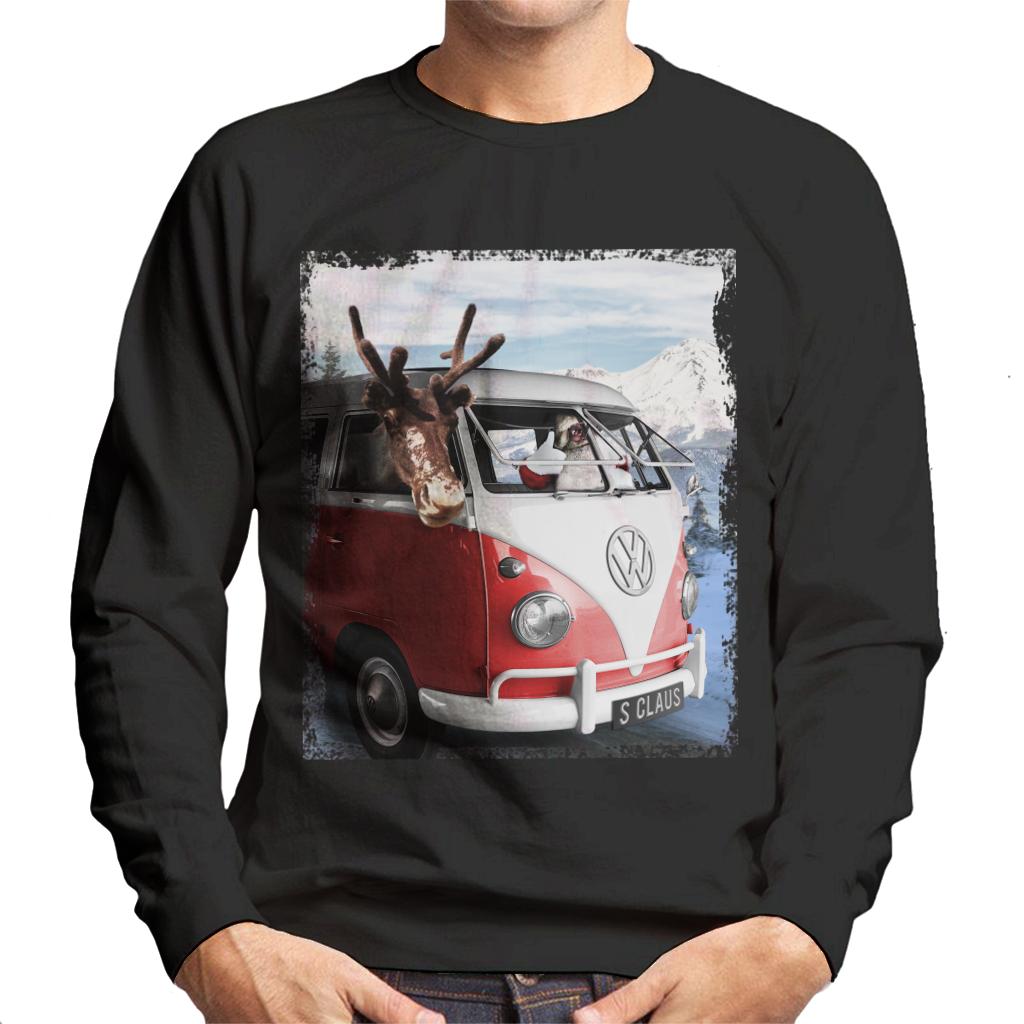 Volkswagen Christmas Camper Van Santa Claus And Reindeer product image 1