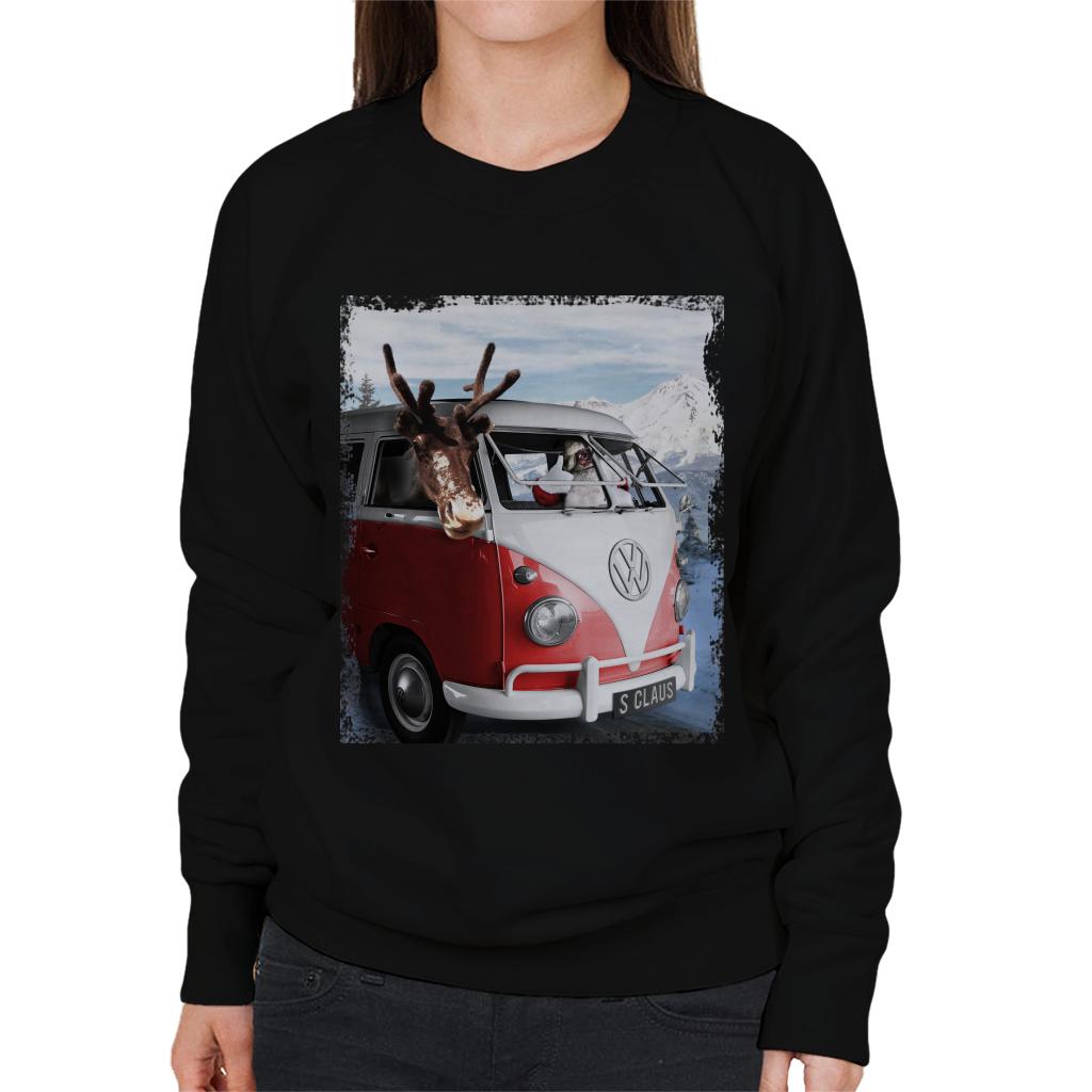 Volkswagen Christmas Camper Van Santa Claus And Reindeer product image 1
