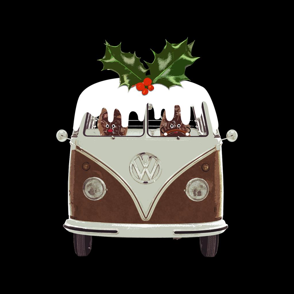 Volkswagen Christmas Camper Van Pudding Men's Hooded product image 2