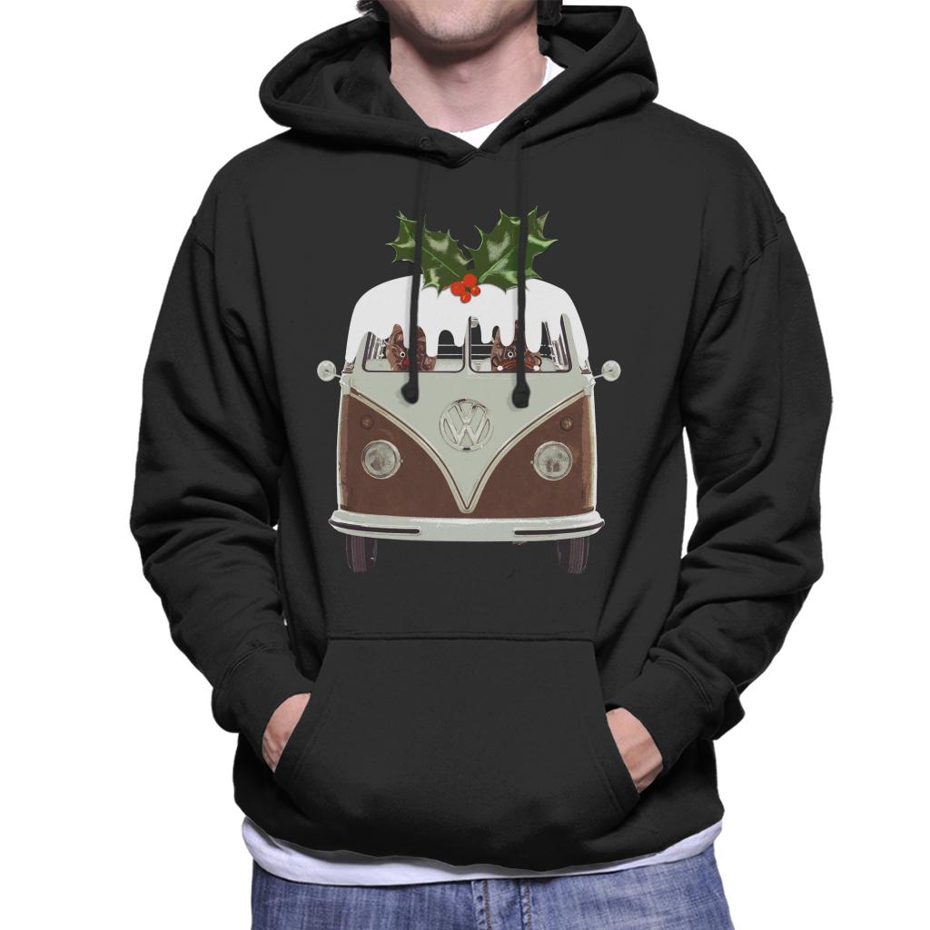 Volkswagen Christmas Camper Van Pudding Men's Hooded product image 1