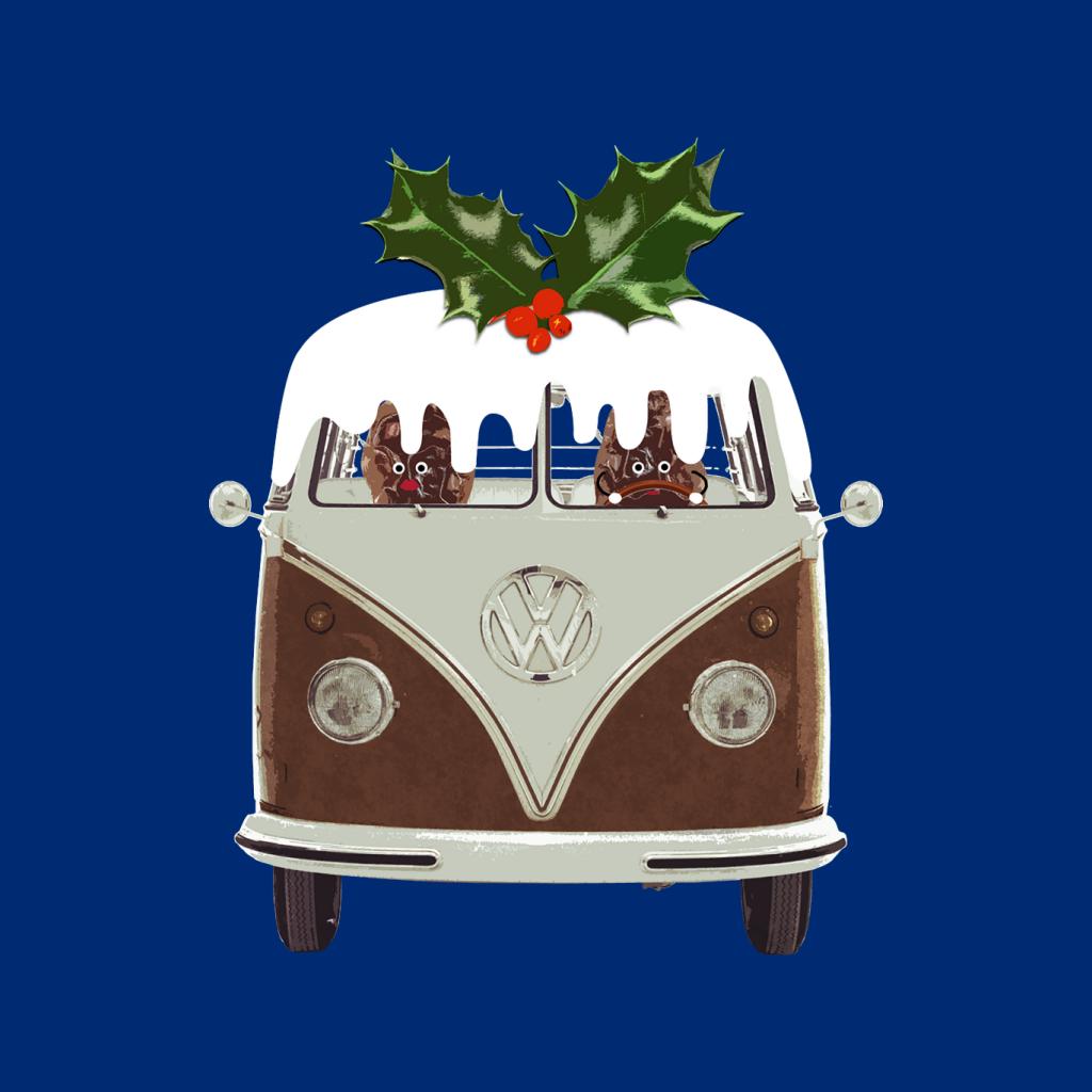 Volkswagen Christmas Camper Van Pudding Men's Hooded product image 5