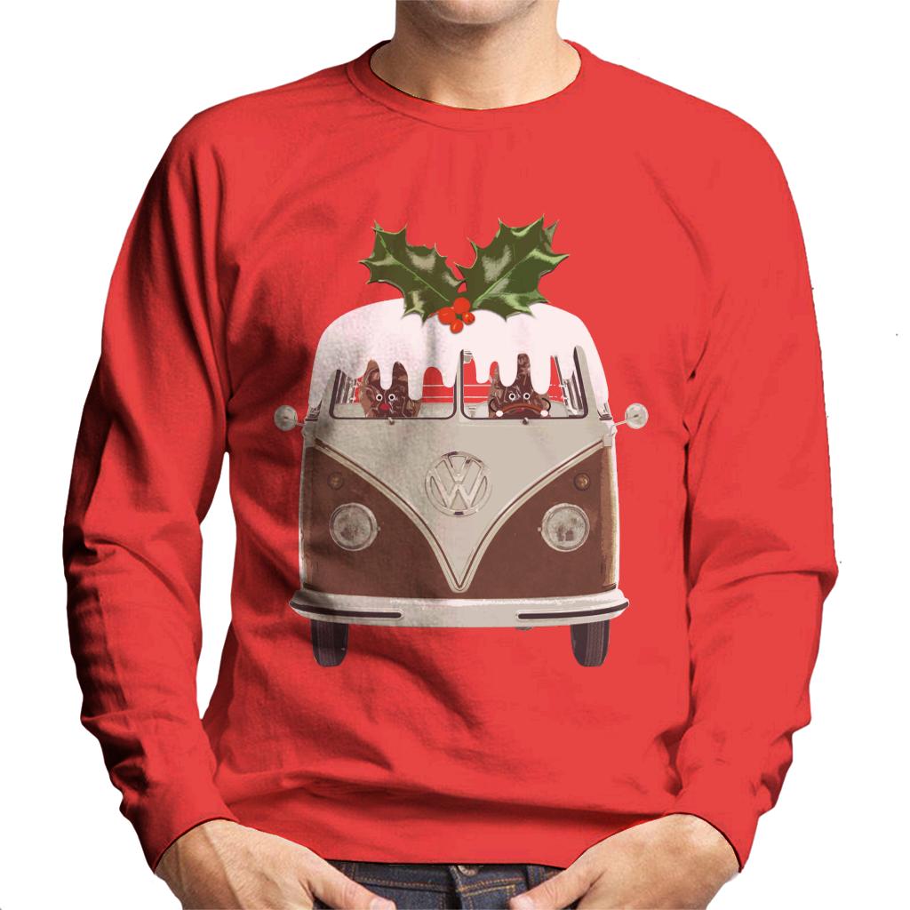 Volkswagen Christmas Pudding Camper Van Men's Sweatshirt product image 4