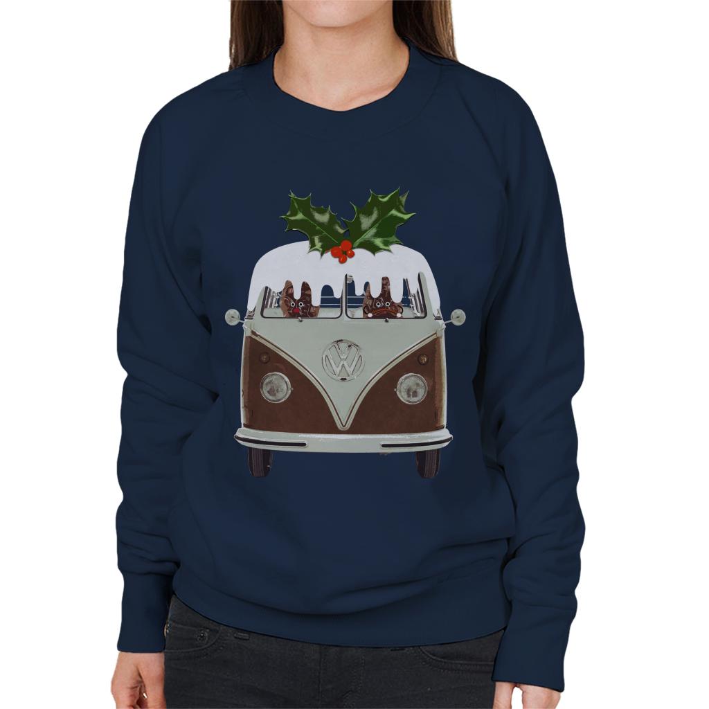Volkswagen Christmas Pudding Camper Van Women's Sweatshirt product image 1