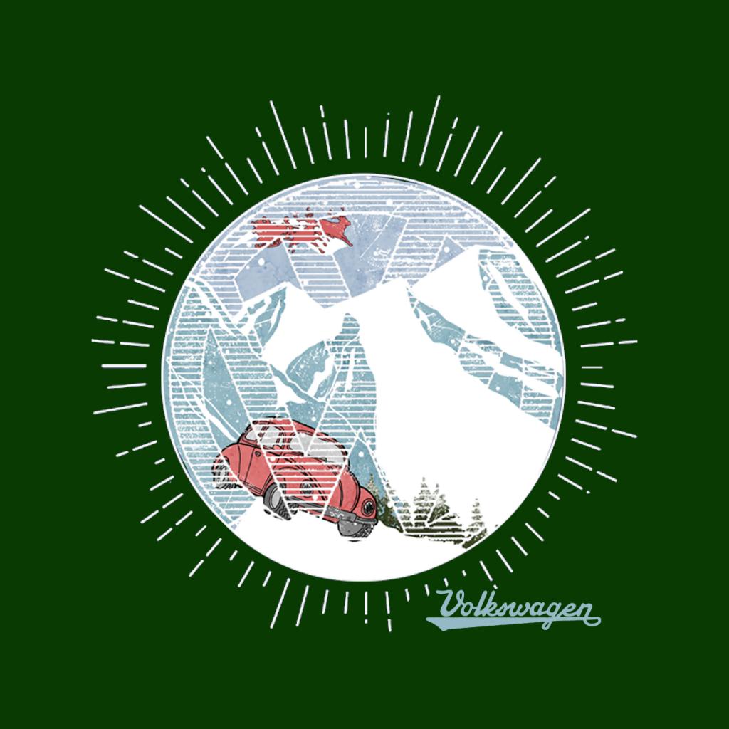Volkswagen Christmas Beetle Snowy Mountains Men's Hooded product image 5