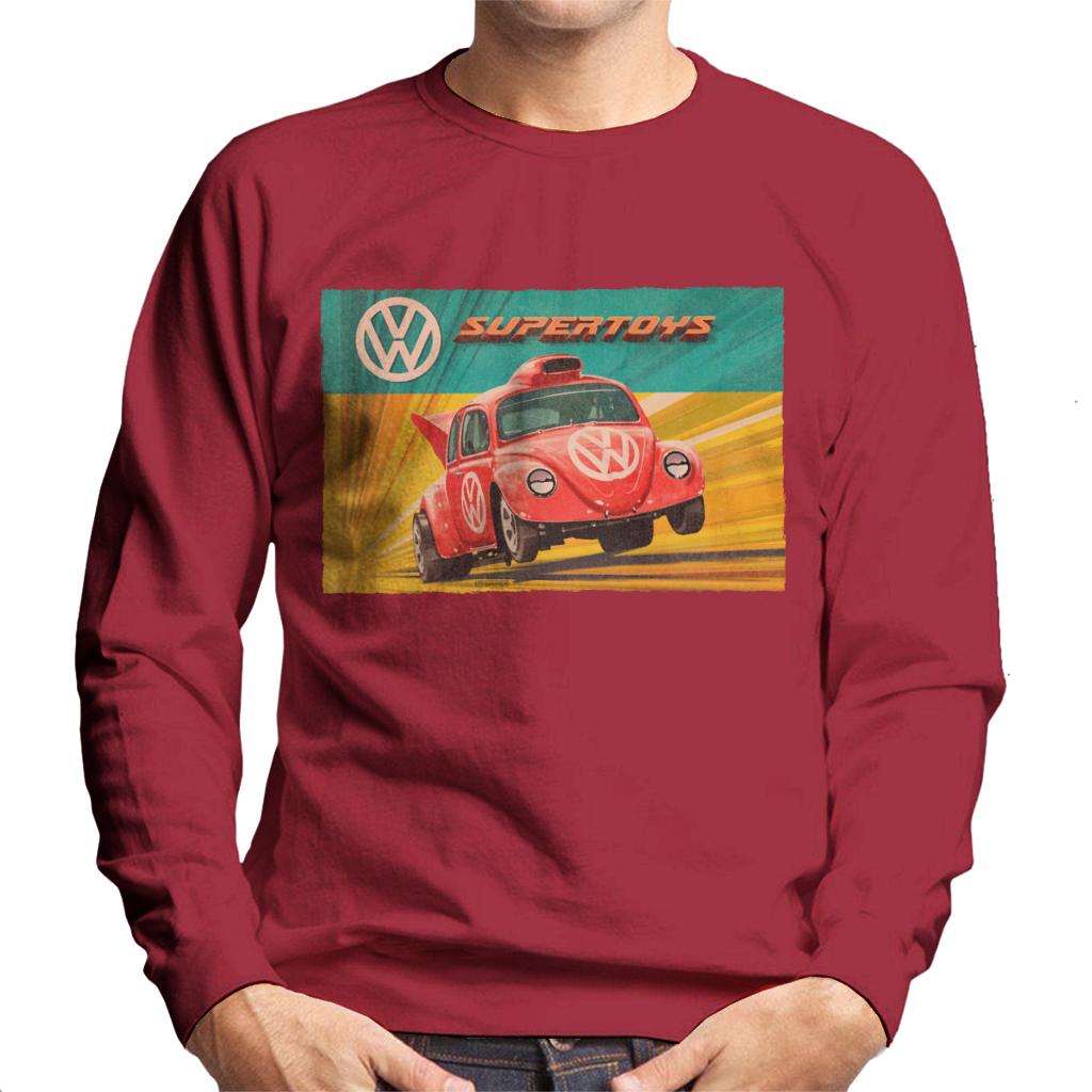 Volkswagen Super Toys Red Beetle Men's Sweatshirt product image 6