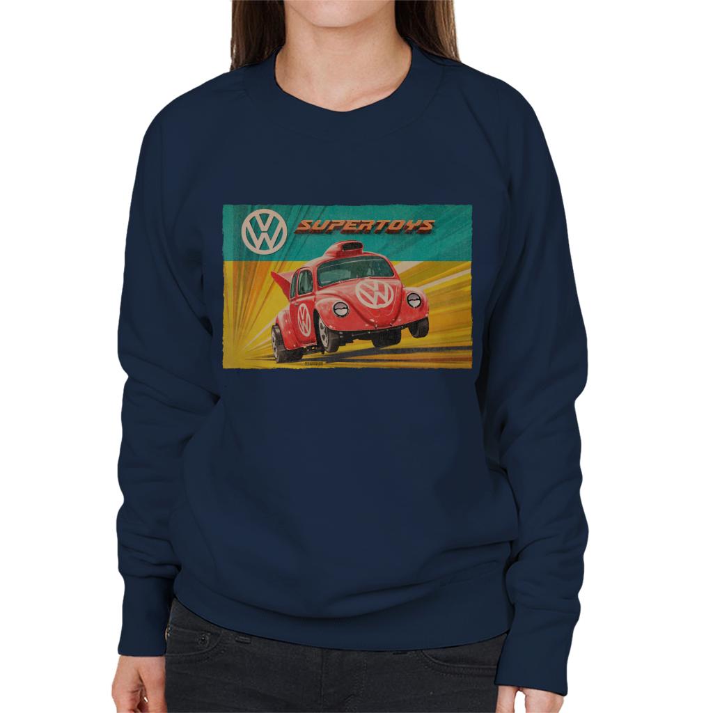 Volkswagen Super Toys Red Beetle Women's Sweatshirt product image 4