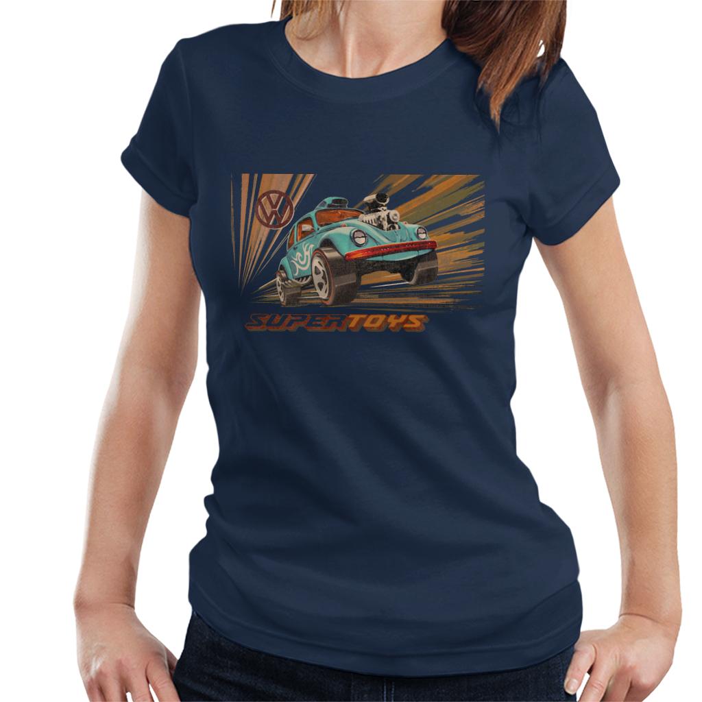 Volkswagen Super Toys Blue Beetle Zooming Women's T-Shirt product image 4