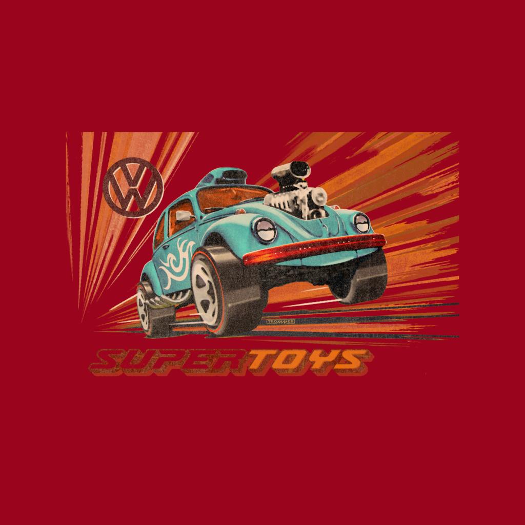 Volkswagen Super Toys Blue Beetle Men's Hooded Sweatshirt product image 7