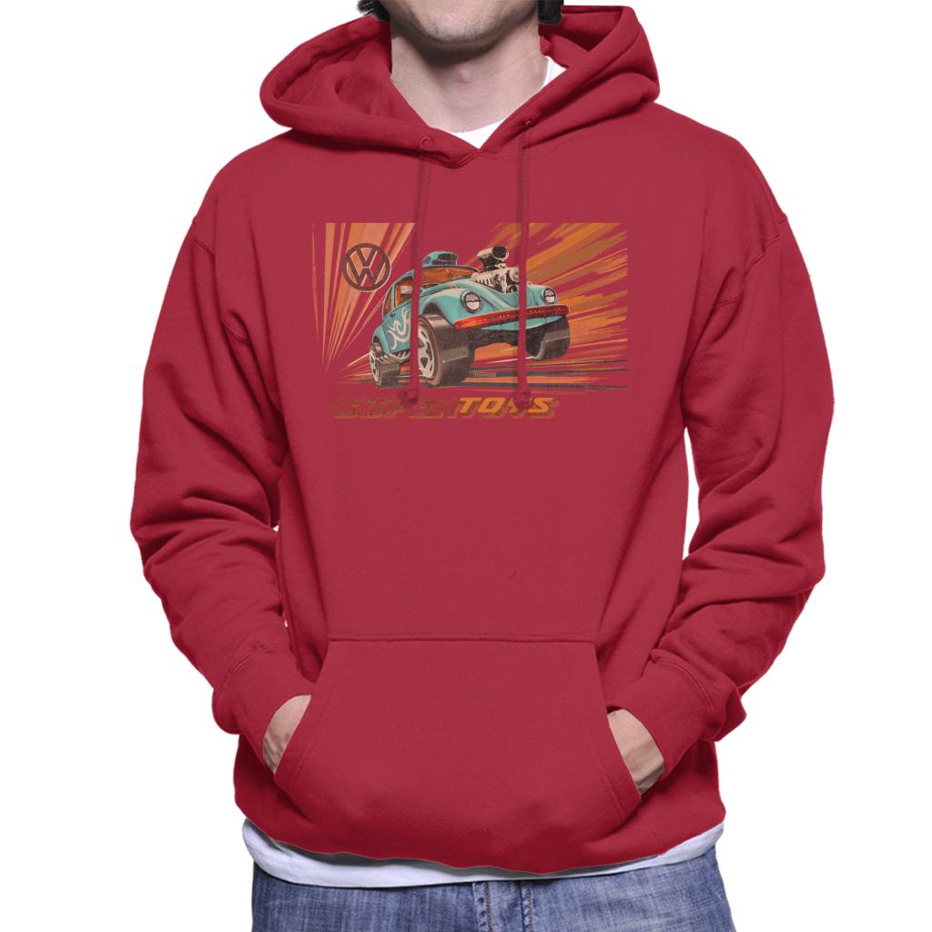 Volkswagen Super Toys Blue Beetle Men's Hooded Sweatshirt product image 6