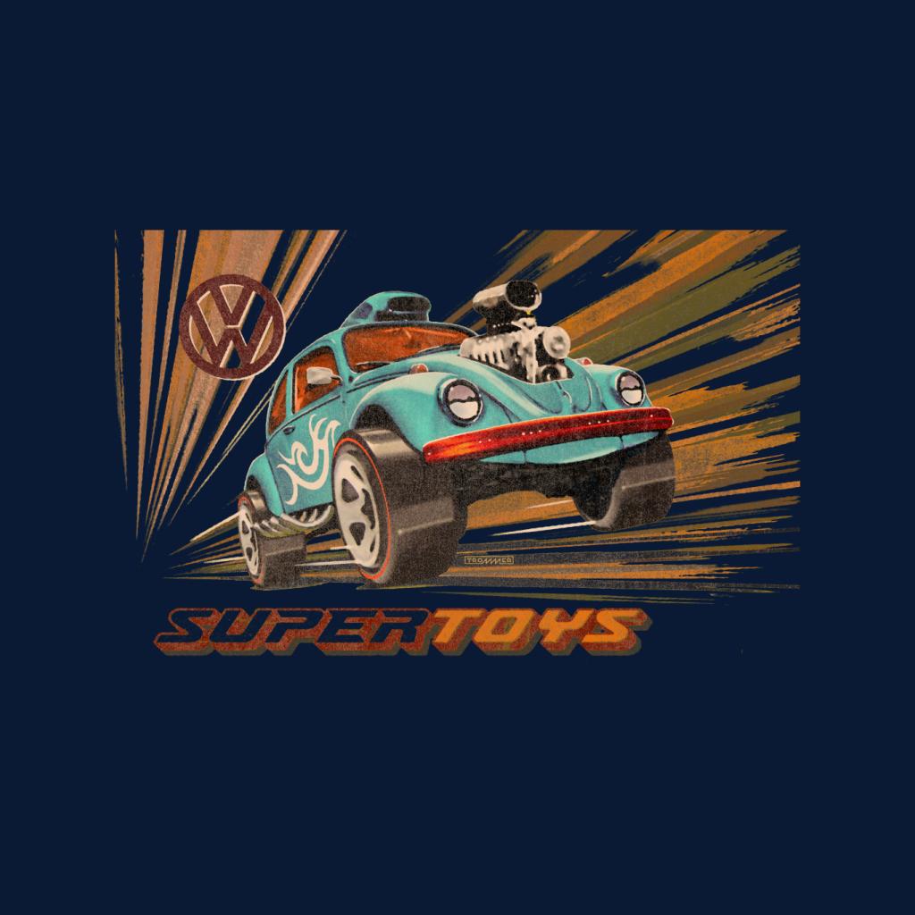 Volkswagen Super Toys Blue Beetle Men's Hooded Sweatshirt product image 5