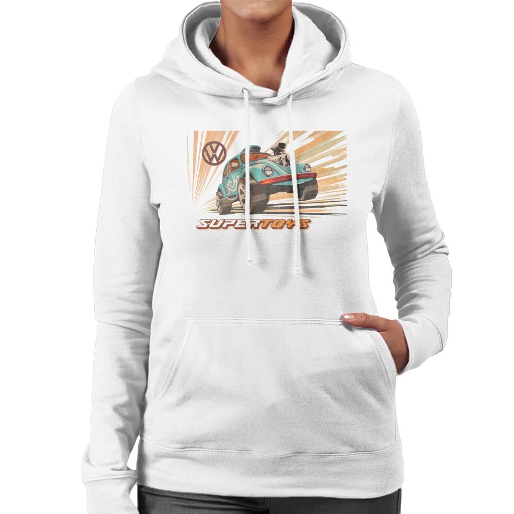 Volkswagen Super Toys Blue Beetle Women's Hooded Sweatshirt product image 1