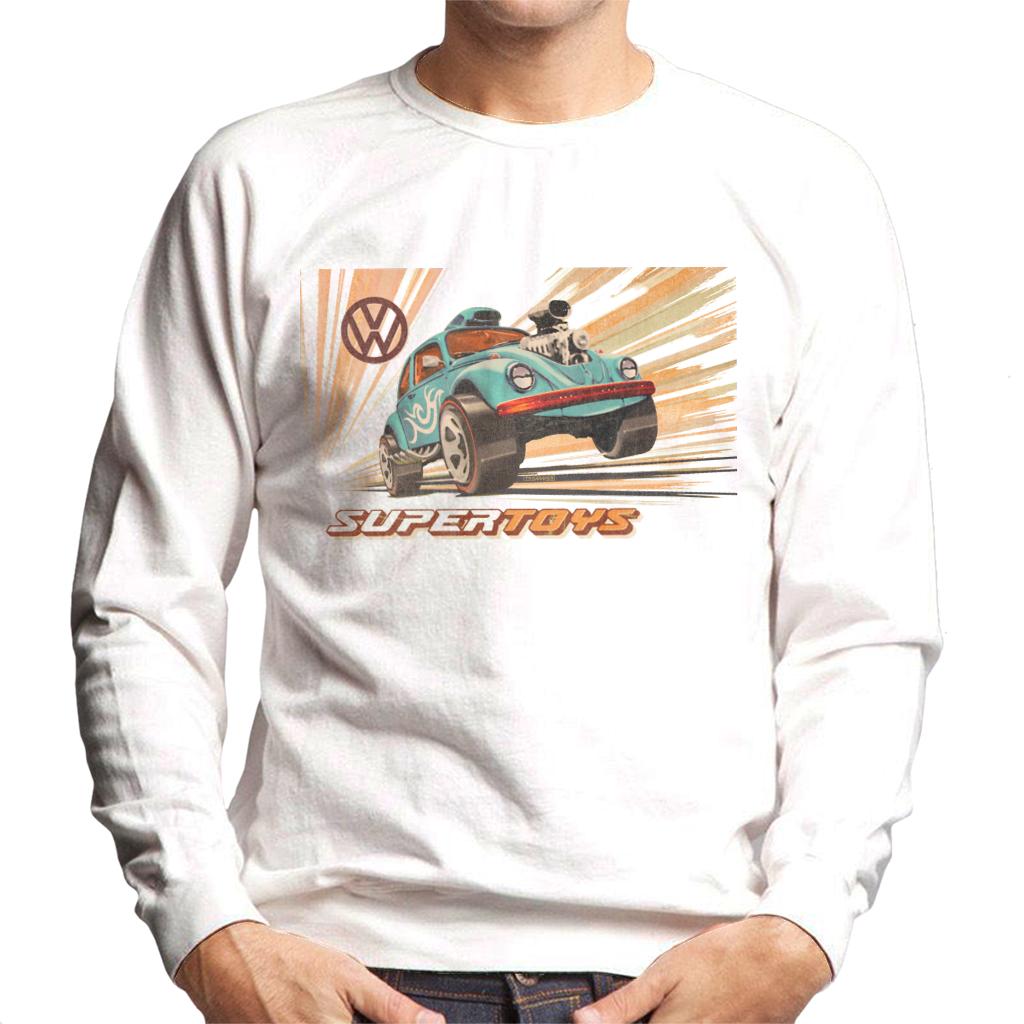 Volkswagen Super Toys Blue Monster Beetle Men's Sweatshirt product image 4