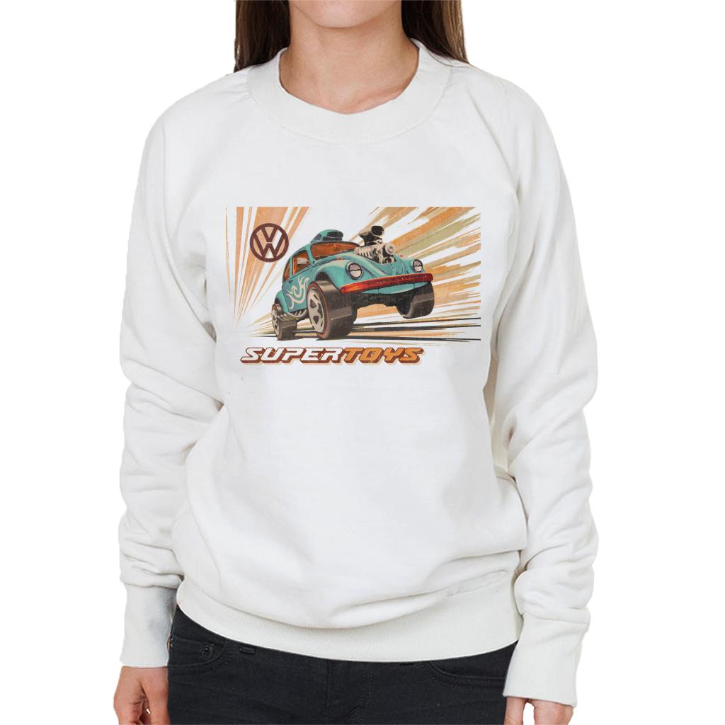 Volkswagen Super Toys Blue Monster Beetle Women's Sweatshirt product image 4