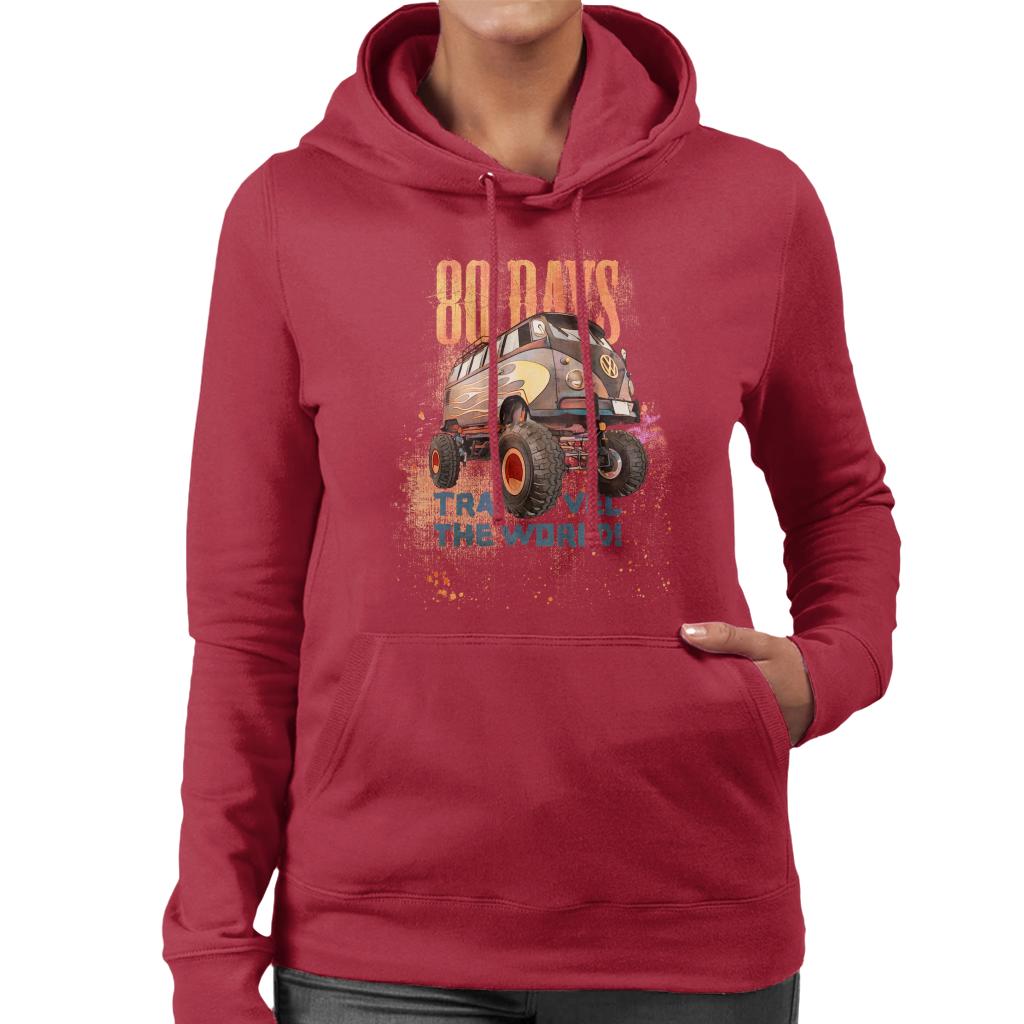 Volkswagen 80 Days To Travel The World Women's Hooded product image 6