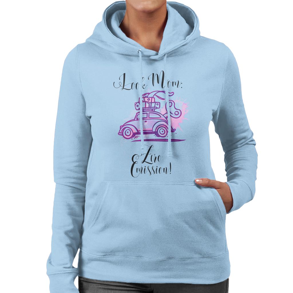 Volkswagen Look Mom Zero Emission Women's Hooded Sweatshirt product image 6