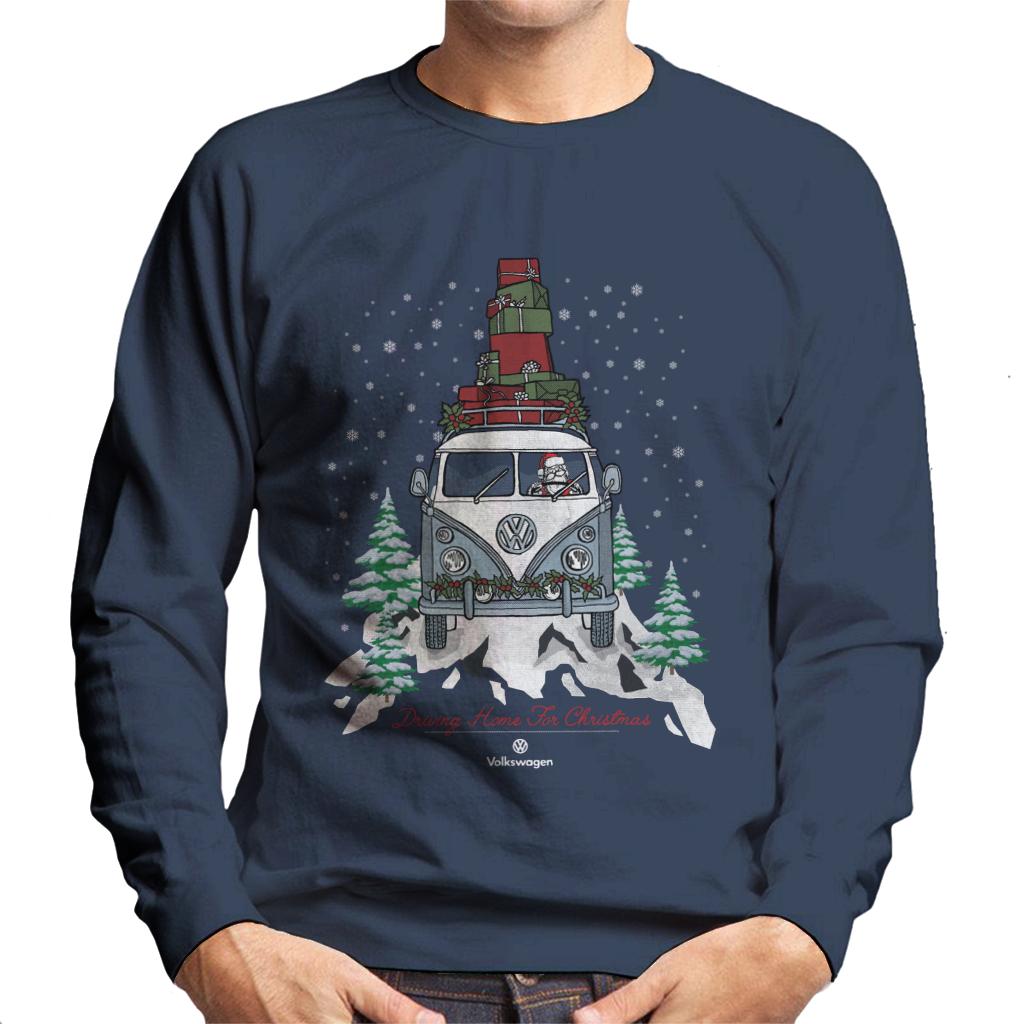 Volkswagen Driving Home Christmas Camper Men's Sweatshirt product image 1