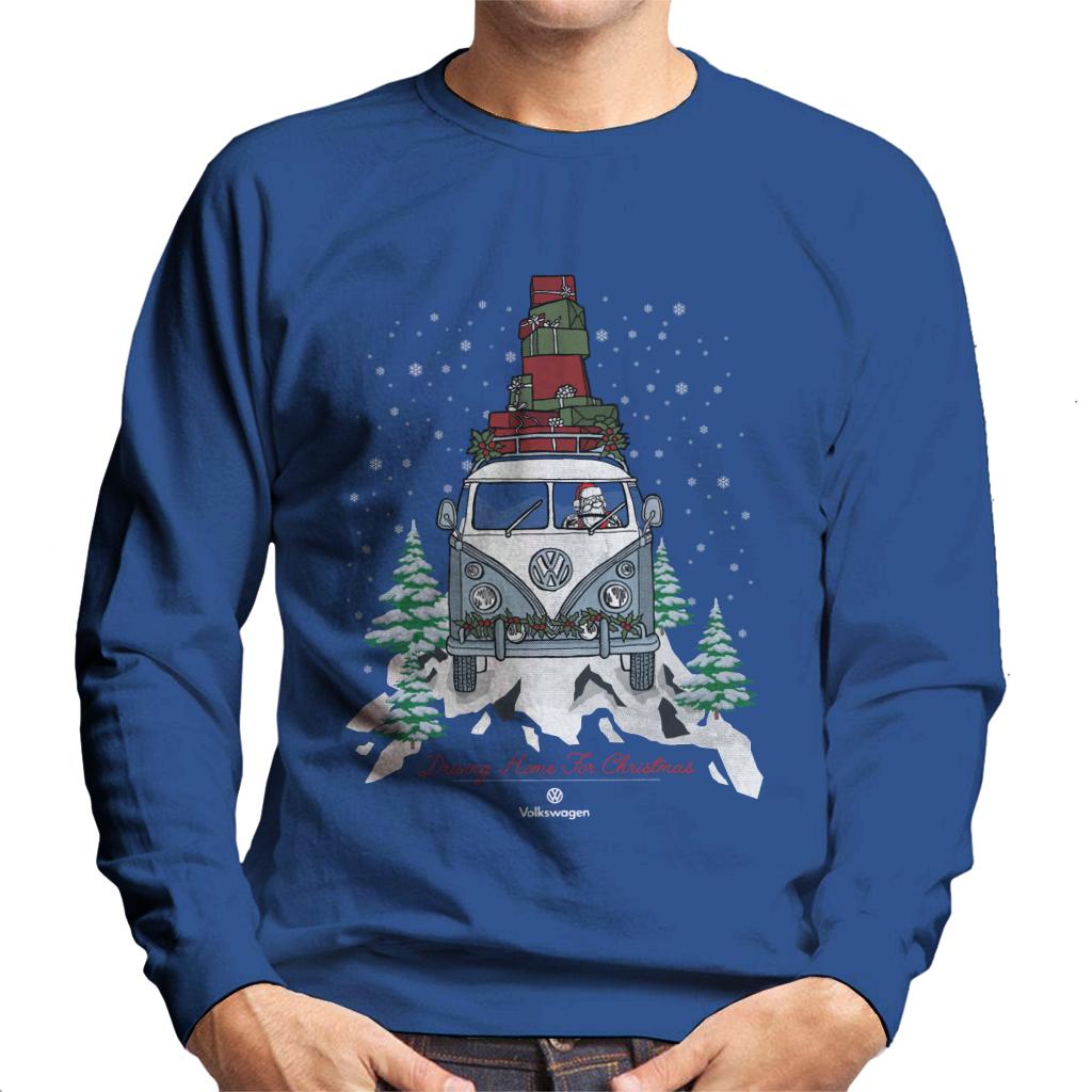 Volkswagen Driving Home Christmas Camper Men's Sweatshirt product image 4