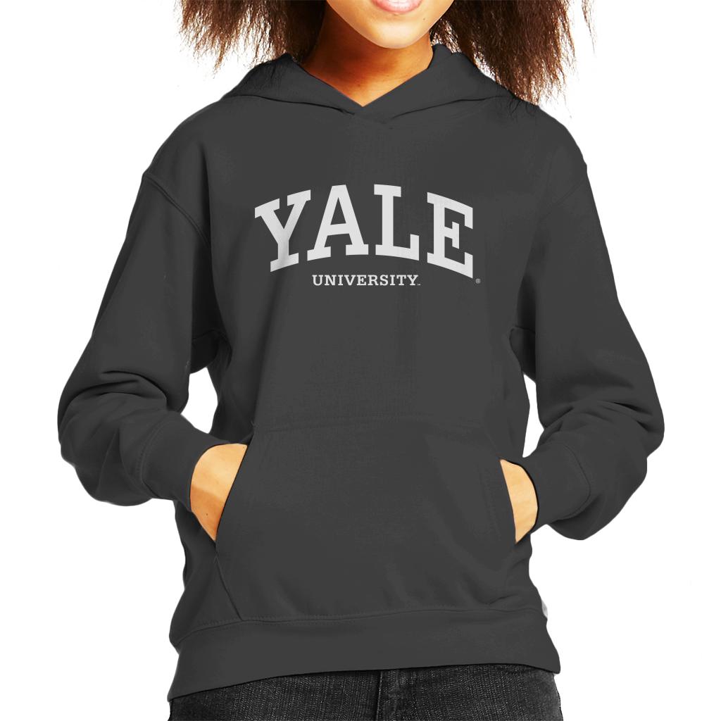 Yale University White Logo Kid's Hooded Sweatshirt product image 1