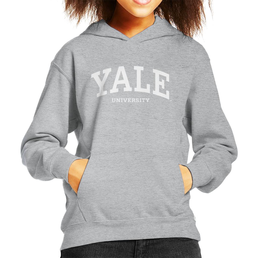 Yale University White Logo Kid's Hooded Sweatshirt product image 4