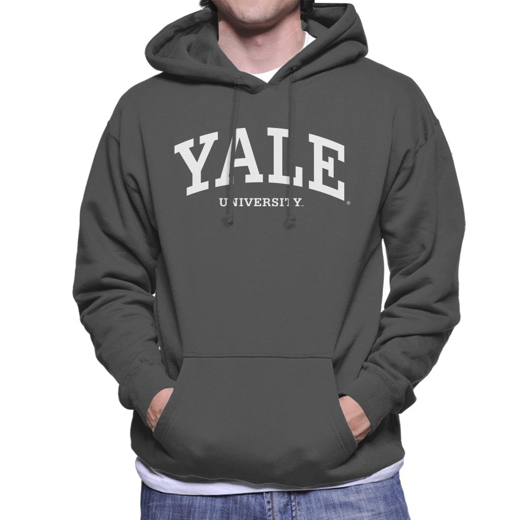 Yale University White Logo Men's Hooded Sweatshirt product image 1