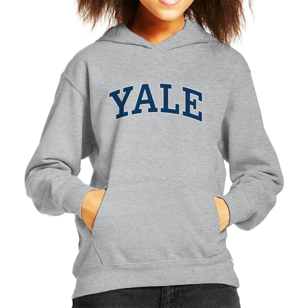 Yale University Blue Block Logo Kid's Hooded Sweatshirt product image 1