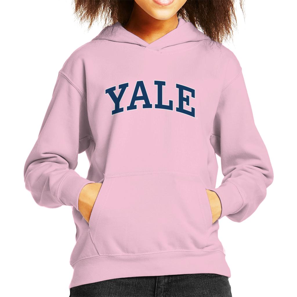 Yale University Blue Block Logo Kid's Hooded Sweatshirt product image 6