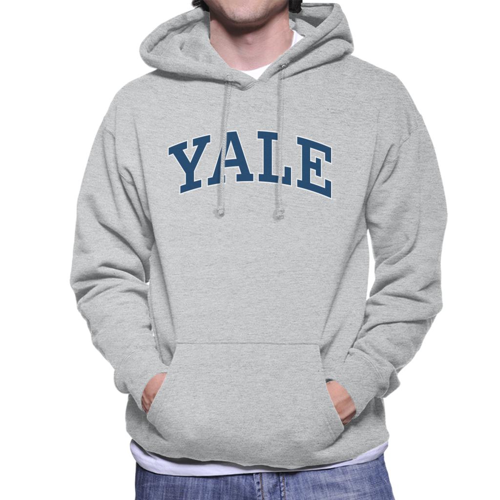 Yale University Blue Block Logo Men's Hooded Sweatshirt product image 1