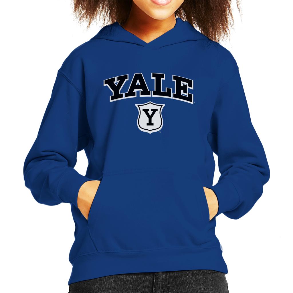 Yale University Y Shield Outline Kid's Hooded Sweatshirt product image 4