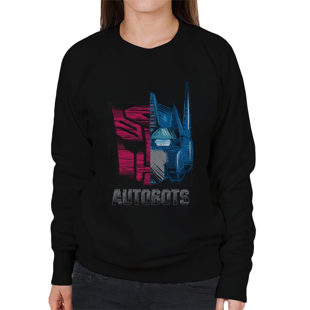 Transformers Optimus Prime Half Autobots Women's Sweatshirt product image 1
