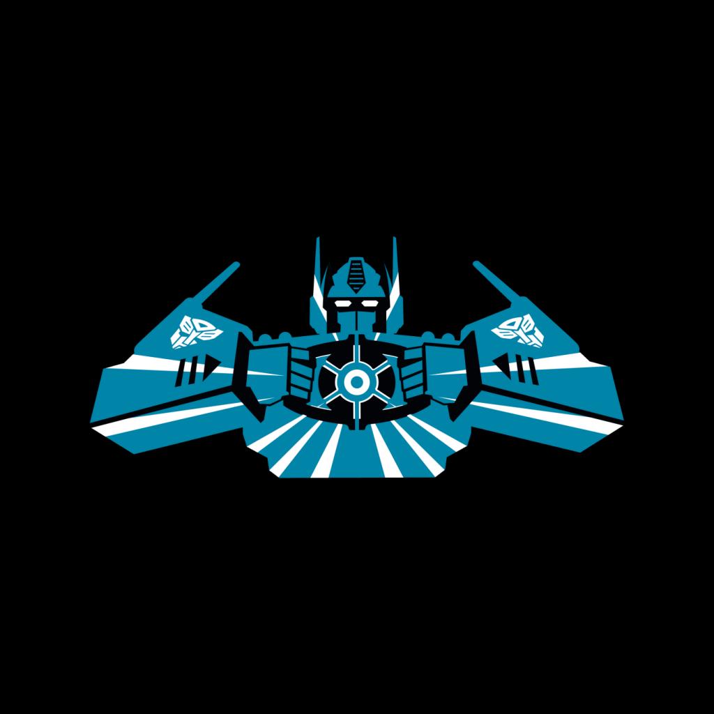 Transformers Optimus Prime Blue Silhouette Women's Hooded product image 2