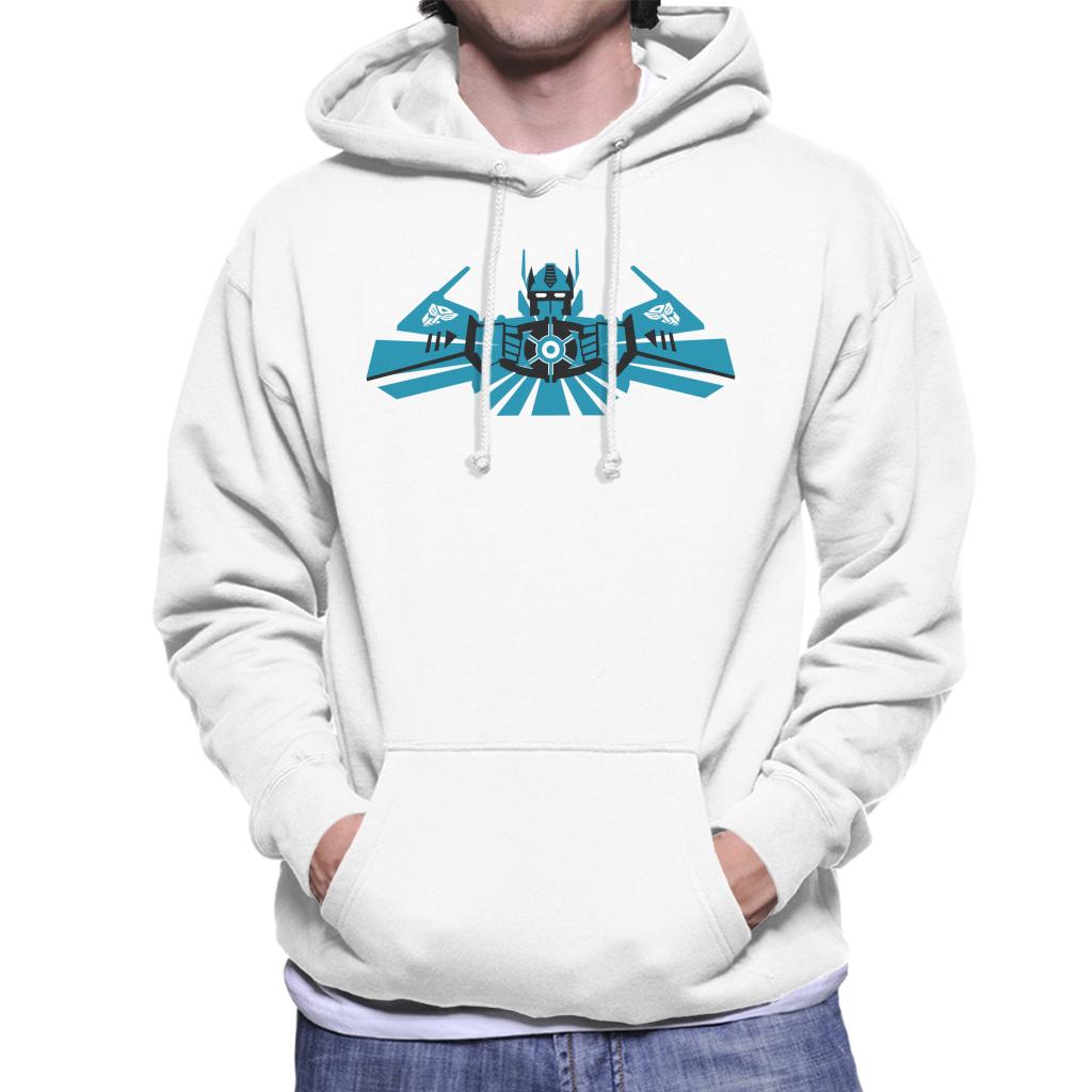 Transformers Optimus Prime Blue Silhouette Men's Hooded product image 4