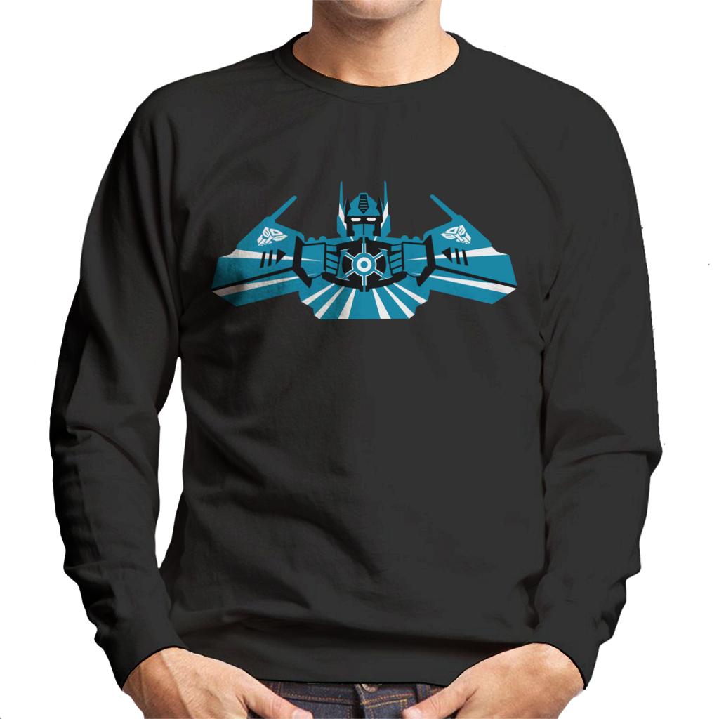 Transformers Optimus Prime Blue Silhouette Men's Sweatshirt product image 1