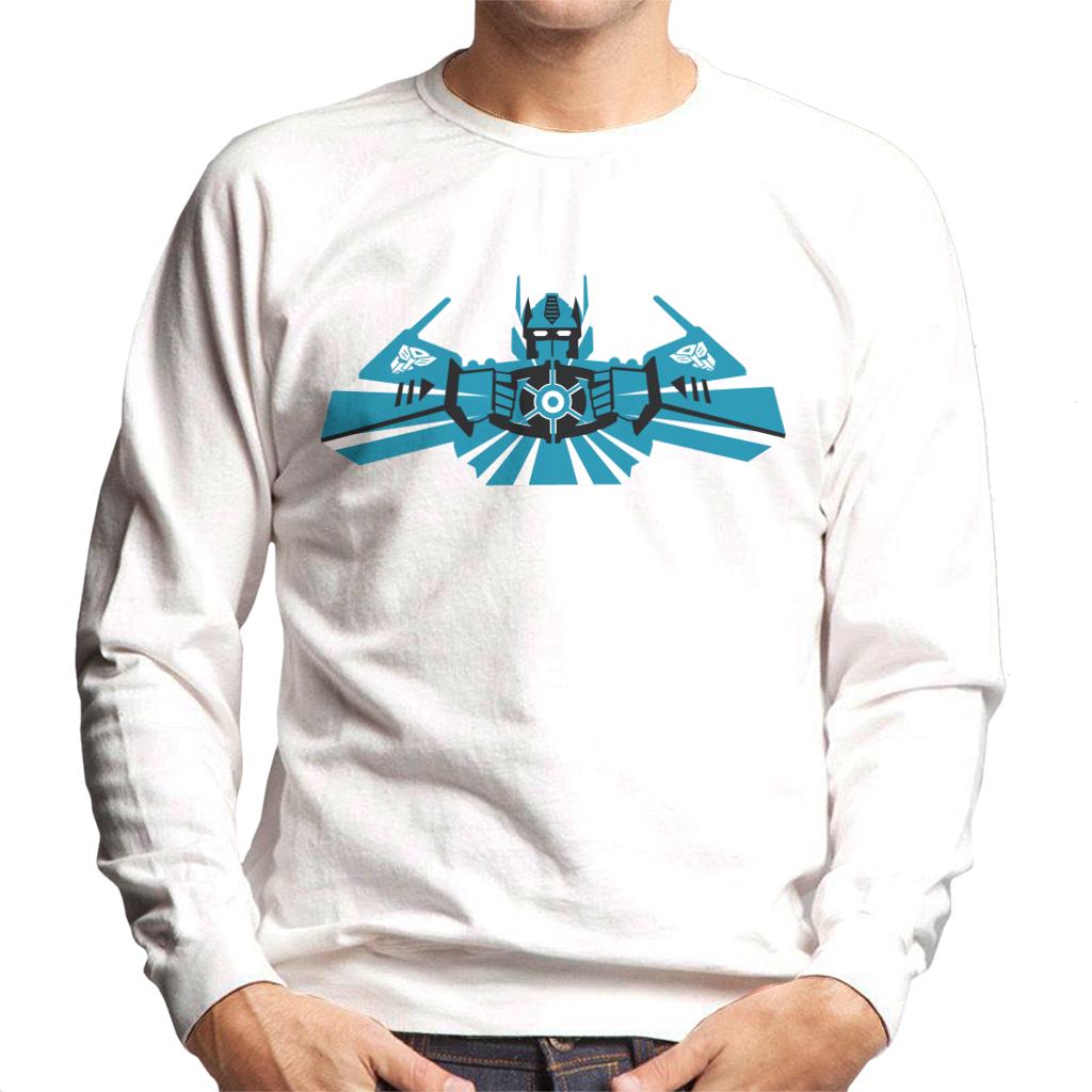 Transformers Optimus Prime Blue Silhouette Men's Sweatshirt product image 4