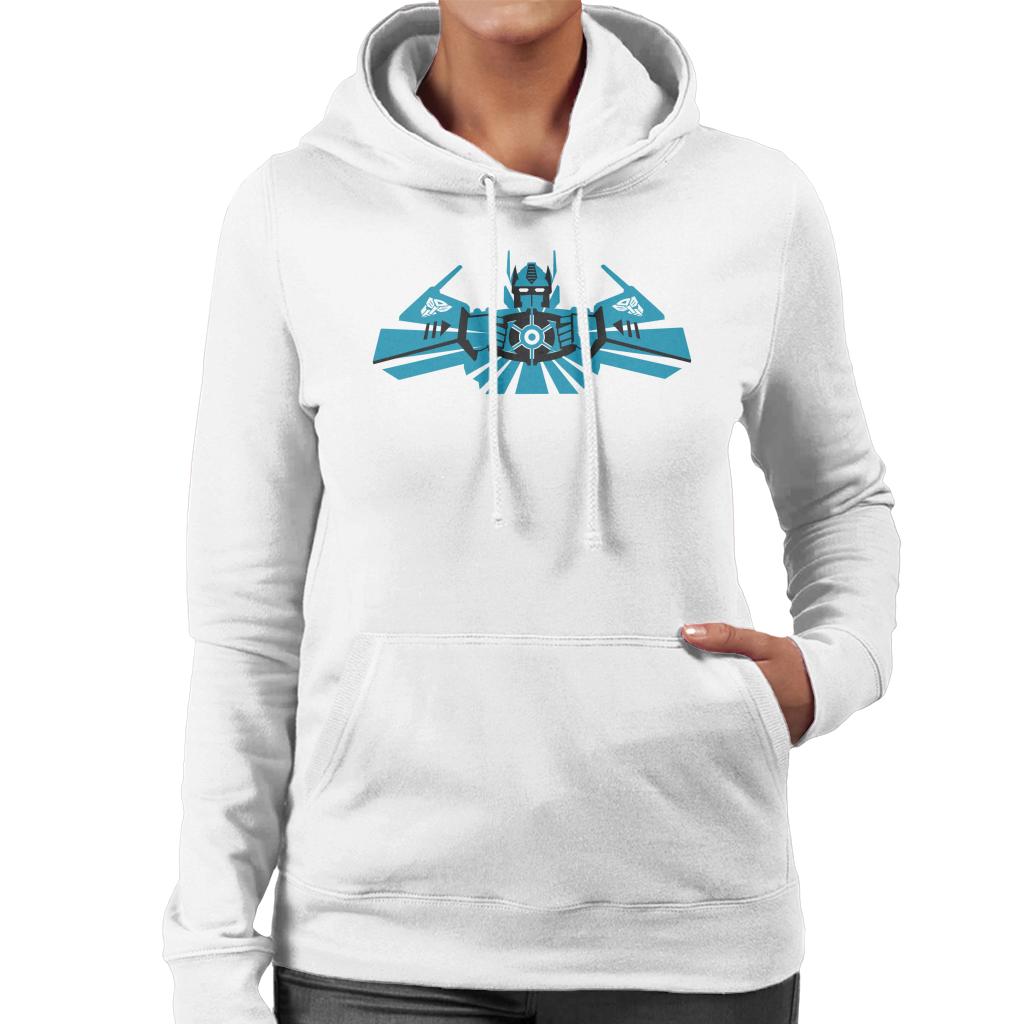 Transformers Optimus Prime Blue Silhouette Women's Hooded product image 4